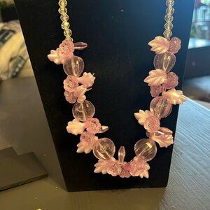 Approx 11” purple plastic necklace!